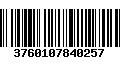 Código de Barras 3760107840257