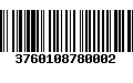 Código de Barras 3760108780002