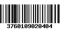 Código de Barras 3760109020404