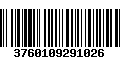 Código de Barras 3760109291026