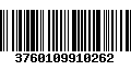 Código de Barras 3760109910262