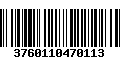 Código de Barras 3760110470113