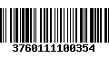 Código de Barras 3760111100354