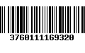 Código de Barras 3760111169320