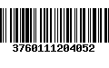 Código de Barras 3760111204052