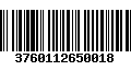 Código de Barras 3760112650018