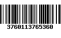 Código de Barras 3760113765360