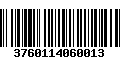 Código de Barras 3760114060013