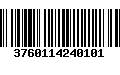 Código de Barras 3760114240101