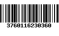 Código de Barras 3760116230360