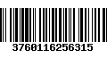 Código de Barras 3760116256315