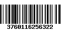 Código de Barras 3760116256322