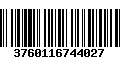 Código de Barras 3760116744027