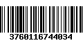 Código de Barras 3760116744034