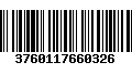 Código de Barras 3760117660326