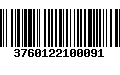 Código de Barras 3760122100091