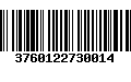 Código de Barras 3760122730014