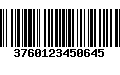 Código de Barras 3760123450645