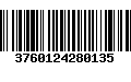 Código de Barras 3760124280135