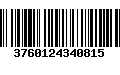 Código de Barras 3760124340815