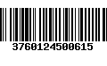 Código de Barras 3760124500615