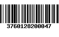 Código de Barras 3760128200047