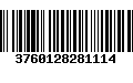 Código de Barras 3760128281114