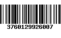 Código de Barras 3760129926007