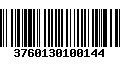 Código de Barras 3760130100144