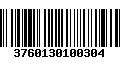 Código de Barras 3760130100304