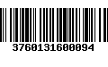 Código de Barras 3760131600094