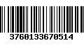 Código de Barras 3760133670514