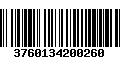 Código de Barras 3760134200260