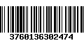 Código de Barras 3760136302474