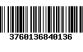 Código de Barras 3760136840136