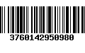 Código de Barras 3760142950980