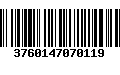 Código de Barras 3760147070119