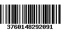 Código de Barras 3760148292091