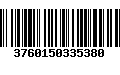 Código de Barras 3760150335380