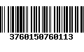 Código de Barras 3760150760113