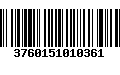 Código de Barras 3760151010361