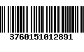 Código de Barras 3760151012891