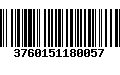 Código de Barras 3760151180057