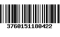 Código de Barras 3760151180422