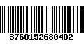 Código de Barras 3760152680402