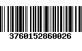 Código de Barras 3760152860026