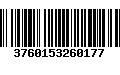 Código de Barras 3760153260177