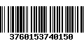 Código de Barras 3760153740150