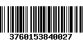 Código de Barras 3760153840027