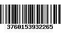 Código de Barras 3760153932265